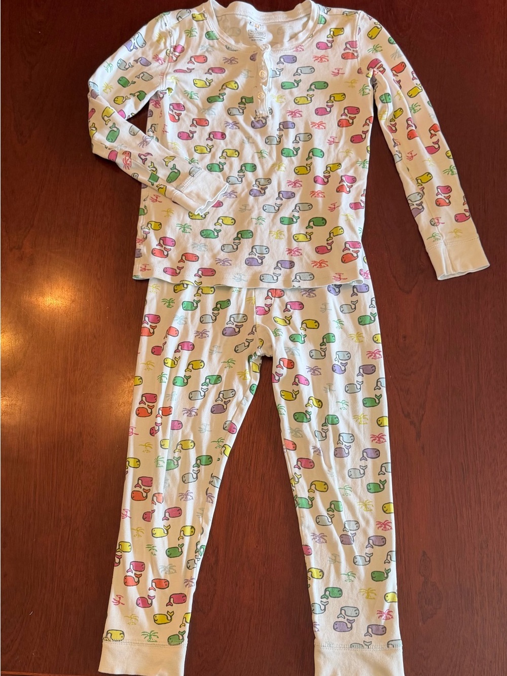 Roller Rabbit Mody the Whale Paradise pajama set 8 years whale print